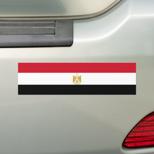 Egyptische vlag bumpersticker (Op auto)