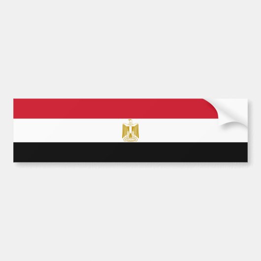 Egyptische vlag bumpersticker (Voorkant)