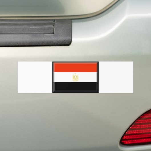 Egyptische vlag bumpersticker (Op auto)