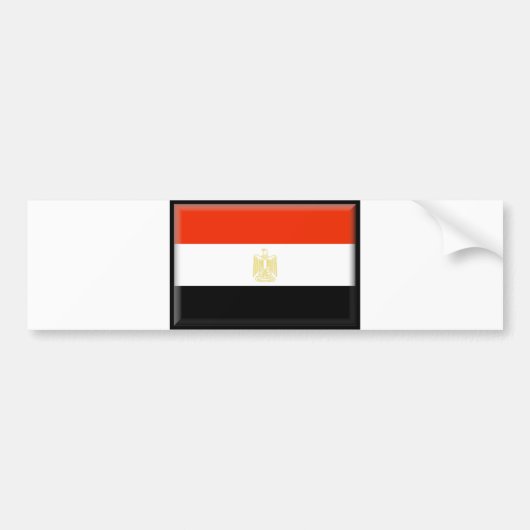 Egyptische vlag bumpersticker (Voorkant)
