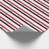 Egyptische vlag cadeaupapier (Hoek)