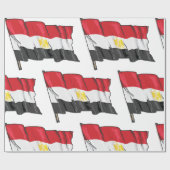 Egyptische vlag cadeaupapier (Vlak)