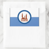 Egyptische vlag Caïro Rechthoekige Sticker (Tas)