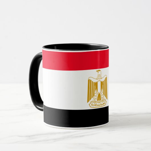 Egyptische vlag combo mok (Voorkant links)