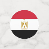 Egyptische vlag confetti (Kleine voorkant)