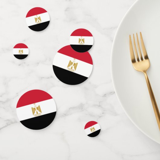 Egyptische vlag confetti (Groep)