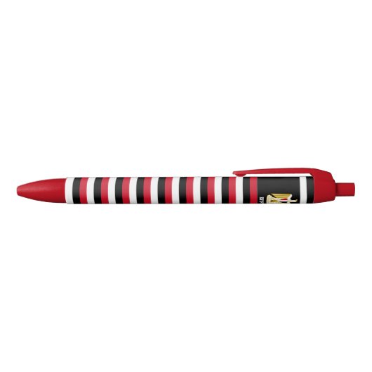 Egyptische vlag: Cute Patriotic Zwarte Inkt Pen (Bovenkant)