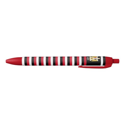 Egyptische vlag: Cute Patriotic Zwarte Inkt Pen (Bodem)
