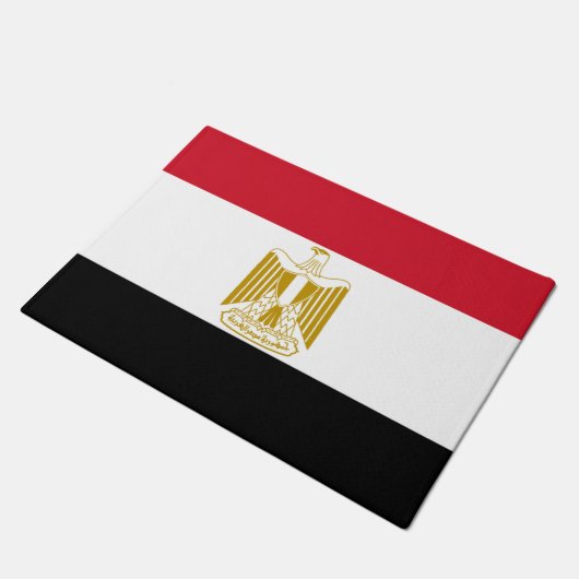 Egyptische vlag deurmat (Schuin)
