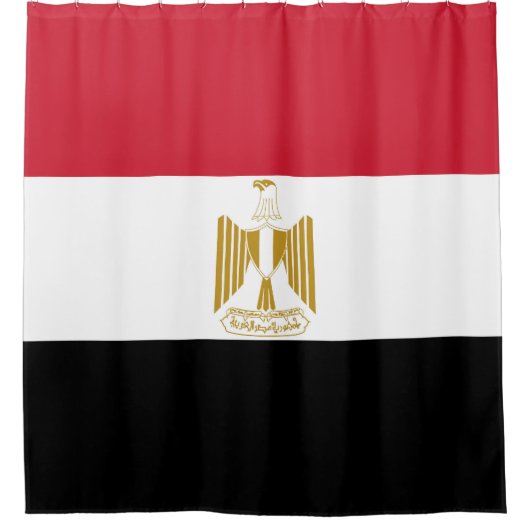 Egyptische vlag douchegordijn (Voorkant)