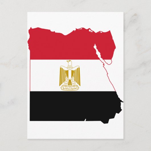 Egyptische vlag EG Briefkaart (Voorkant)