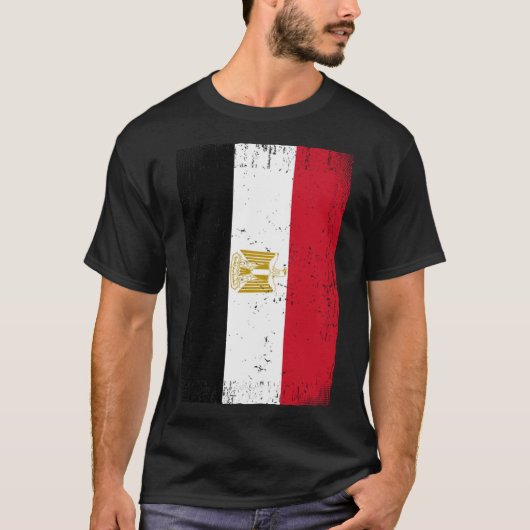 Egyptische vlag Egypte T-shirt (Voorkant)