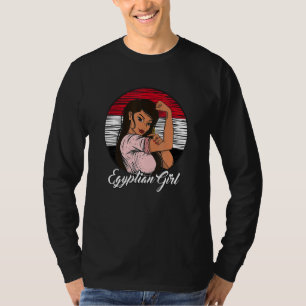Egyptische vlag Egyptisch meisje T-shirt