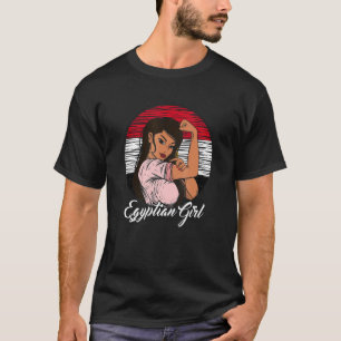 Egyptische vlag Egyptisch meisje T-shirt