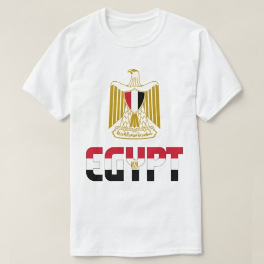 Egyptische vlag en wapenschild t-shirt (Design voorkant)