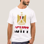 Egyptische vlag en wapenschild t-shirt (Voorkant)