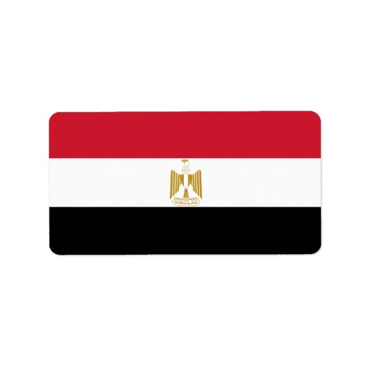 Egyptische vlag etiket (Voorkant)