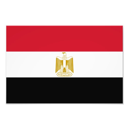 Egyptische vlag foto afdruk (Voorkant)