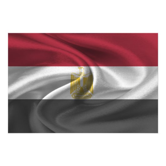 Egyptische vlag foto afdruk (Voorkant)