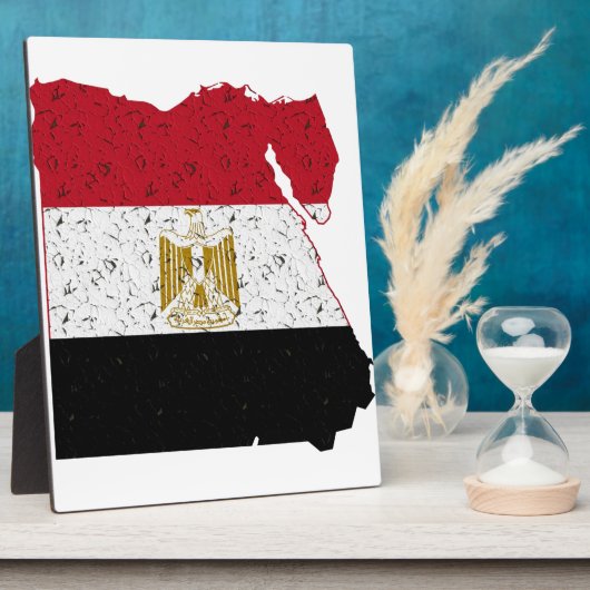 Egyptische vlag fotoplaat (Zijkant)