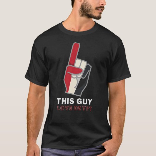 Egyptische vlag Funny shirt (Voorkant)