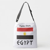 Egyptische vlag gepersonaliseerd crossbody tas (Achterkant)