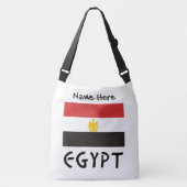 Egyptische vlag gepersonaliseerd crossbody tas (Voorkant)