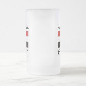 Egyptische vlag gepersonaliseerd matglas bierpul (Center)