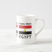 Egyptische vlag gepersonaliseerd porselein kop (Rechts)