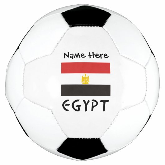 Egyptische vlag gepersonaliseerd voetbal (Voorkant)