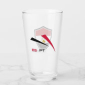 Egyptische vlag glas (Achterkant)