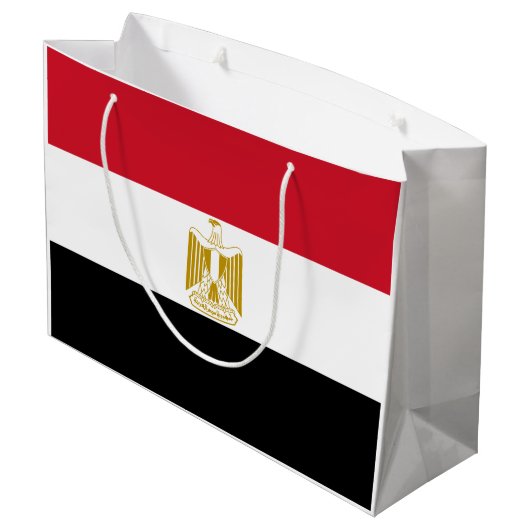 Egyptische vlag groot cadeauzakje (Achterkant Gekanteld)