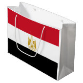 Egyptische vlag groot cadeauzakje (Voorkant Gekanteld)