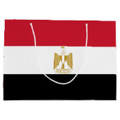 Egyptische vlag groot cadeauzakje (Achterkant)