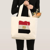 Egyptische vlag grote tote bag (Voorkant (product))