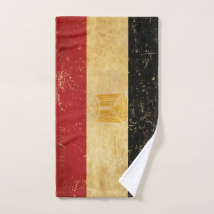 Egyptische vlag Grunge Bad Handdoek