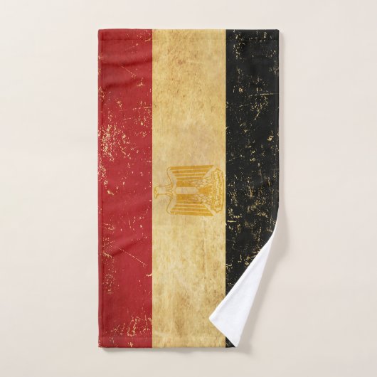 Egyptische vlag Grunge Bad Handdoek (Handdoek)