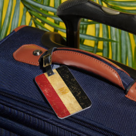 Egyptische vlag Grunge Bagagelabel