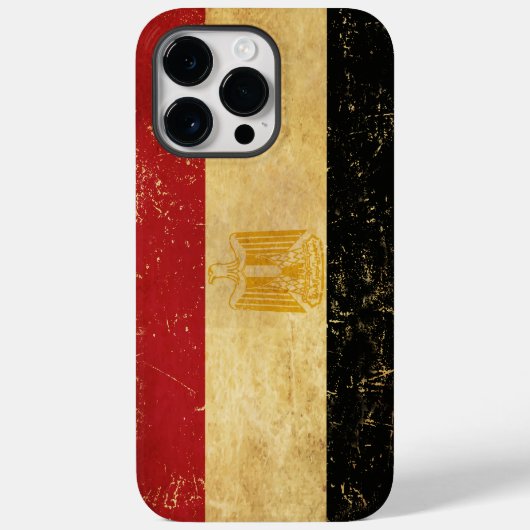 Egyptische vlag  Grunge Case-Mate iPhone Case (Achterkant)