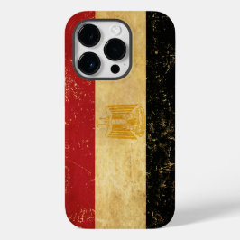Egyptische vlag Grunge Case-Mate iPhone 14 Pro Hoesje