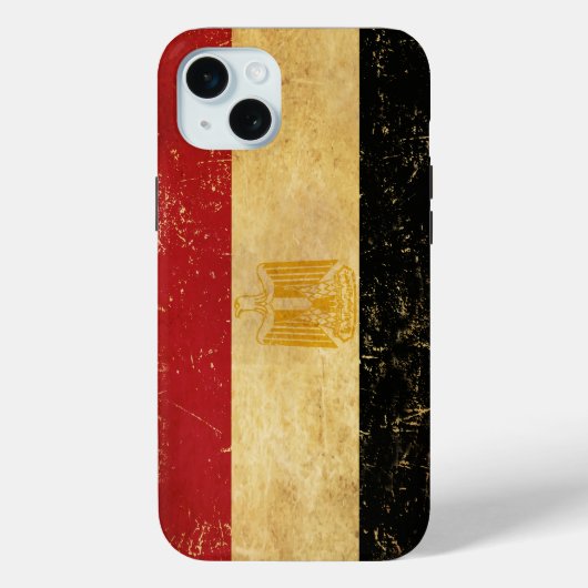 Egyptische vlag  Grunge Case-Mate iPhone Case (Achterkant)