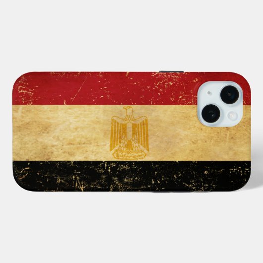 Egyptische vlag  Grunge Case-Mate iPhone Case (Achterkant (horizontaal))