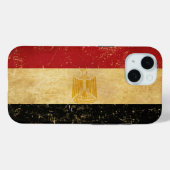 Egyptische vlag Grunge Case-Mate iPhone Case (Achterkant (horizontaal))