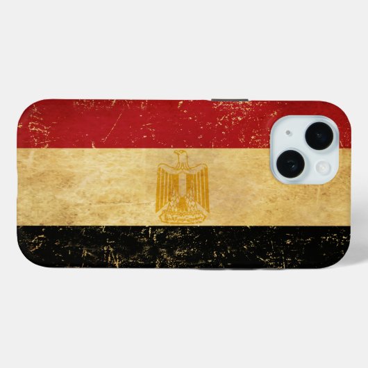 Egyptische vlag  Grunge Case-Mate iPhone Case (Achterkant (horizontaal))