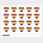 Egyptische vlag Grunge ontwerp Hart Sticker (Vel)