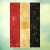 Egyptische vlag Grunge Raamsticker (Vel 3)
