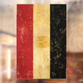 Egyptische vlag Grunge Raamsticker (Vel 2)