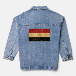 Egyptische vlag Grunge Vrouwen Denim Jacket