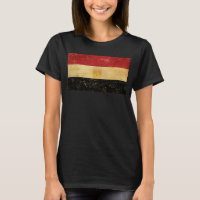 Egyptische vlag Grunge Vrouwen Zwart