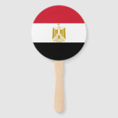 Egyptische vlag handwaaier (Voorkant)